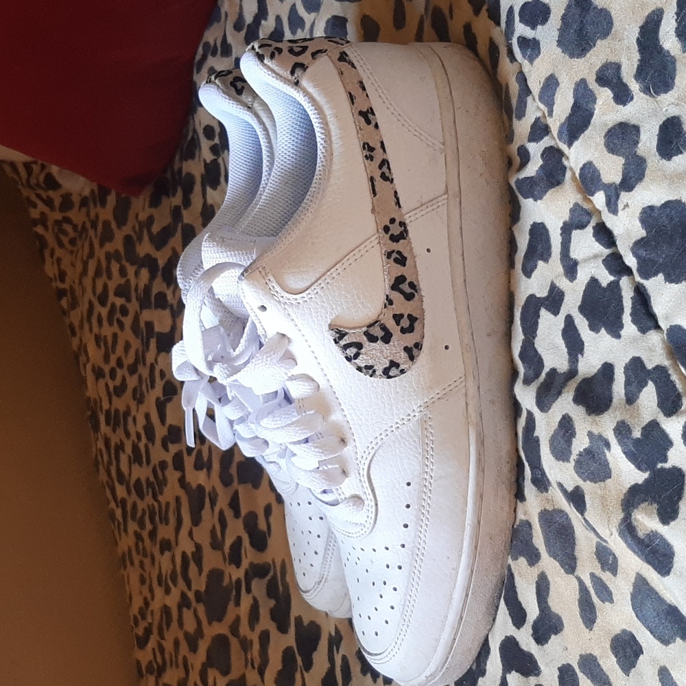 Nike court vision low white sneakers
